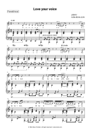 Sheet music, chords JONY - Love Your Voice