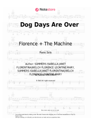 undefined Florence + The Machine - Dog Days Are Over