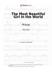 Sheet music, chords Prince - The Most Beautiful Girl In the World