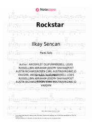 Sheet music, chords Ilkay Sencan, Dynoro - Rockstar