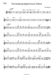 Sheet music, chords Gooseworx - The Amazing Digital Circus Theme