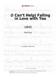 Sheet music, chords UB40 - (I Can’t Help) Falling in Love with You