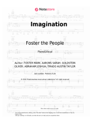 Sheet music, chords Foster the People - Imagination