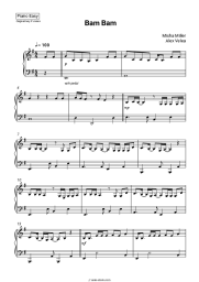 Sheet music, chords Misha Miller, Alex Velea - Bam Bam