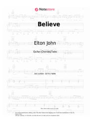 undefined Elton John - Believe