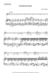 Sheet music, chords Elvis Presley - Amazing Grace