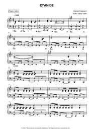 Sheet music, chords Daniel Caesar - CYANIDE