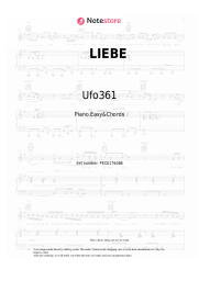 Sheet music, chords Ufo361, Nina Chuba - LIEBE