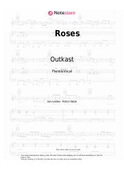 Sheet music, chords Outkast - Roses