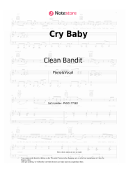 Sheet music, chords Clean Bandit, Anne-Marie, David Guetta - Cry Baby