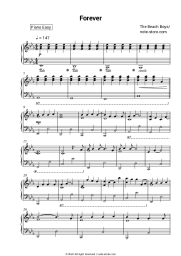 Sheet music, chords The Beach Boys - Forever