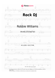 Sheet music, chords Robbie Williams - Rock DJ