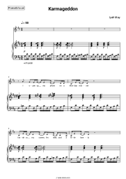 Sheet music, chords Iyah May - Karmageddon