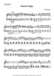 Sheet music, chords The Beatles - Eleanor Rigby