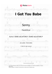 undefined Sonny, Cher - I Got You Babe