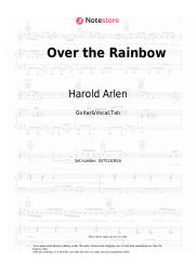 Sheet music, chords Harold Arlen - Somewhere Over The Rainbow