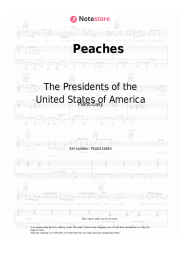 Sheet music, chords The Presidents of the United States of America - Peaches