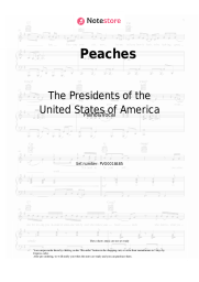 Sheet music, chords The Presidents of the United States of America - Peaches