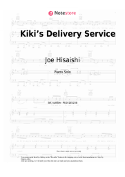Sheet music, chords Joe Hisaishi - Kiki’s Delivery Service