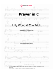 Sheet music, chords Lilly Wood & The Prick - Prayer in C 