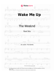 Sheet music, chords The Weeknd, Justice - Wake Me Up