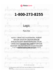 Sheet music, chords Logic, Alessia Cara, Khalid - 1-800-273-8255