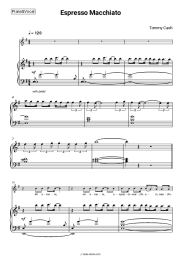 Sheet music, chords Tommy Cash - Espresso Macchiato