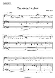 Sheet music, chords Lucio Corsi - Volevo essere un duro