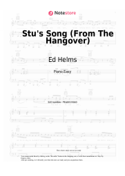 Sheet music, chords Ed Helms - Stu's Song (From The Hangover)