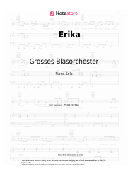 undefined Grosses Blasorchester - Erika