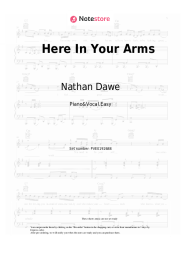 Sheet music, chords Nathan Dawe, Abi Flynn - Here In Your Arms