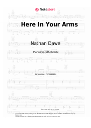 Sheet music, chords Nathan Dawe, Abi Flynn - Here In Your Arms