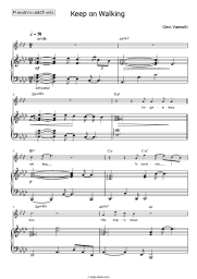 Sheet music, chords Gino Vannelli - Keep on Walking