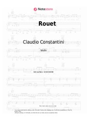 Sheet music, chords Claudio Constantini - Rouet