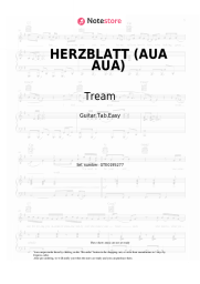 Sheet music, chords Tream, Mia Julia - HERZBLATT (AUA AUA)