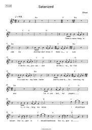 Sheet music, chords Ghost - Satanized