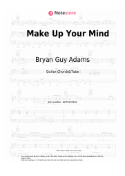 undefined Bryan Guy Adams - Make Up Your Mind