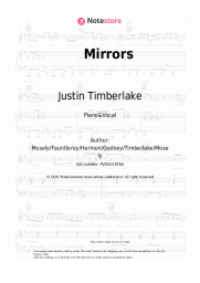 Sheet music, chords Justin Timberlake - Mirrors