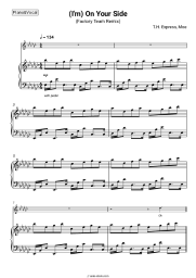 Sheet music, chords T.H. Express, Moe - (I'm) On Your Side (The Factory Team Remix)