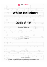 Sheet music, chords Cradle of Filth - White Hellebore