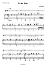 Sheet music, chords Whiteheart - Desert Rose