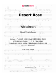 Sheet music, chords Whiteheart - Desert Rose