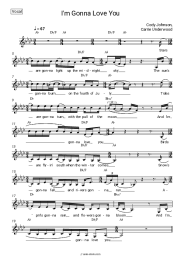 Sheet music, chords Cody Johnson, Carrie Underwood - I'm Gonna Love You