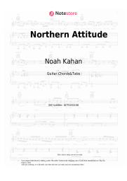 Sheet music, chords Noah Kahan, Hozier - Northern Attitude