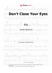 undefined Kix - Don't Close Your Eyes