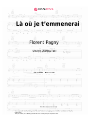 Sheet music, chords Florent Pagny - Là où je t’emmenerai