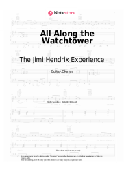 Sheet music, chords The Jimi Hendrix Experience - All Along the Watchtower