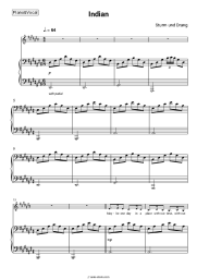 Sheet music, chords Sturm und Drang - Indian