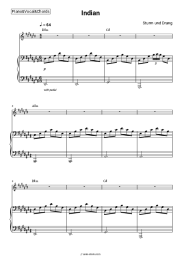 Sheet music, chords Sturm und Drang - Indian