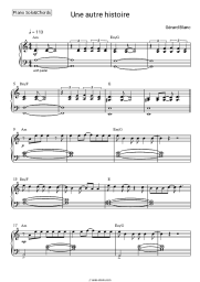 Sheet music, chords Gérard Blanc - Une autre histoire